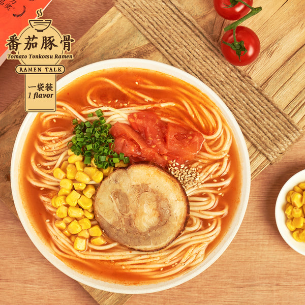 Sun-dried Noodles】Thick Tomato Tonkotsu Ramen – 拉面说 | RamenTalk